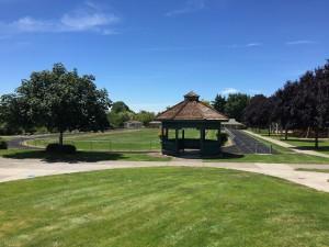 Photo of WSSB track and gazebo.